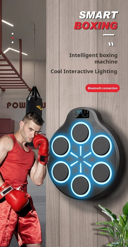 Smart Boxing Machine Wall-mounted with Music Lights