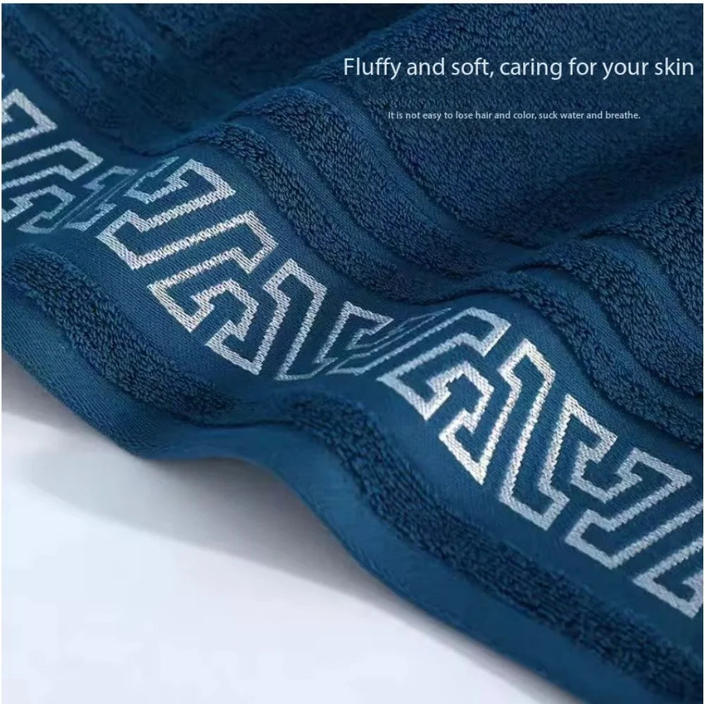 380g Pure Cotton Thick Bath Towel — 70×140 cm, Soft & Absorbent, No Shedding