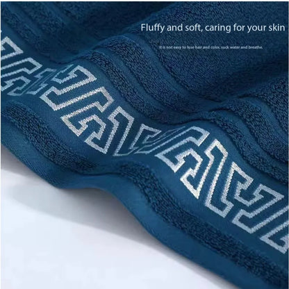 380g Pure Cotton Thick Bath Towel — 70×140 cm, Soft & Absorbent, No Shedding