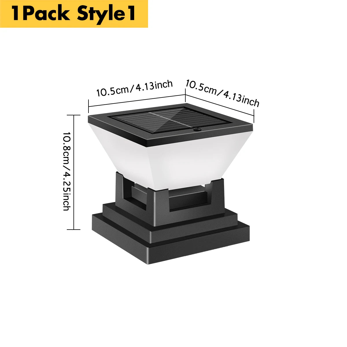 Solar Post Light Auto Dusk to Dawn IP65 Waterproof 3 Color