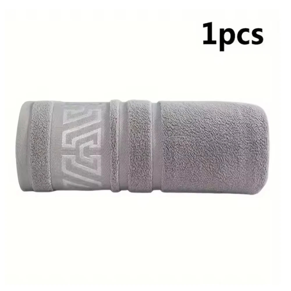 380g Pure Cotton Thick Bath Towel — 70×140 cm, Soft & Absorbent, No Shedding