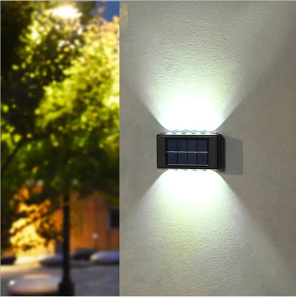 Solar Powered Light UP and Down Illuminate Home Garden Yard Decoration Outside Sunlights Waterproof