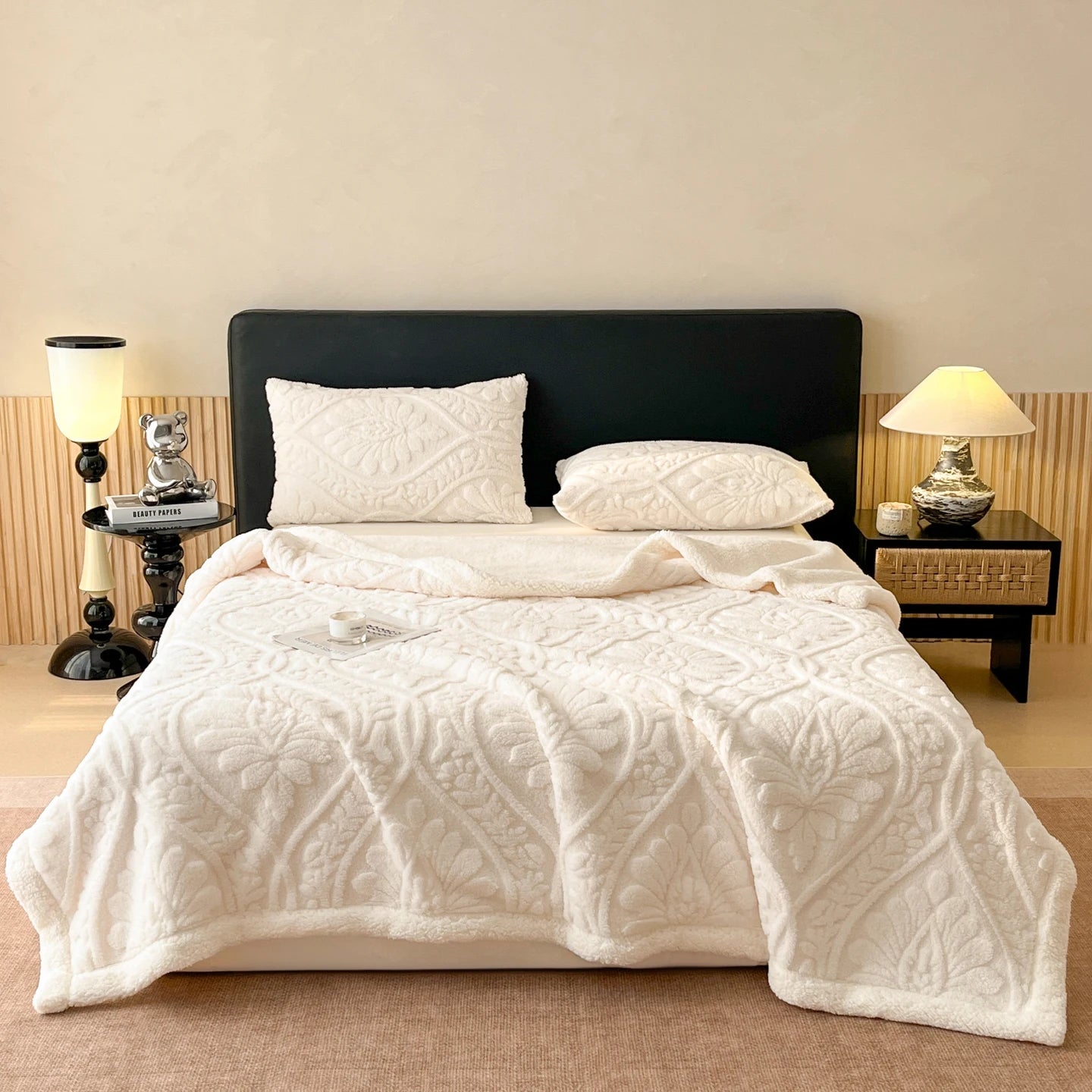 Plush Lamb Fleece Blanket — Four Seasons, Multi-Use, Washable