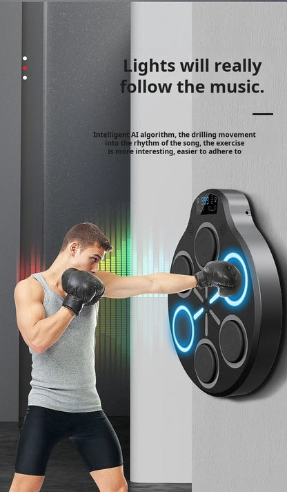 Smart Boxing Machine Wall-mounted with Music Lights