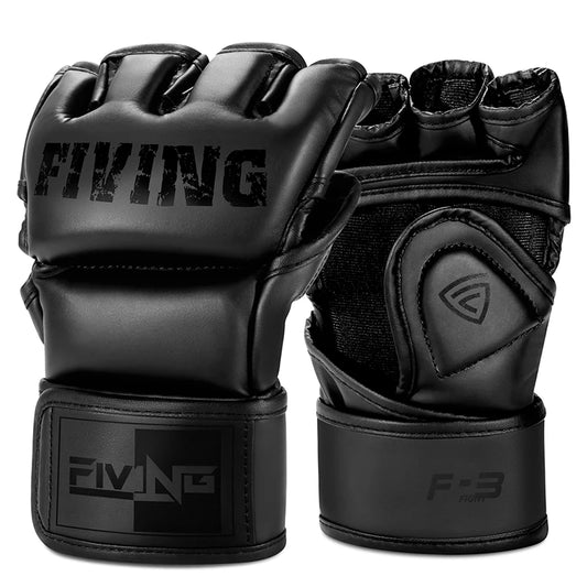 FIVING Half-Finger Boxing Gloves: MMA, Kickboxing, Muay Thai