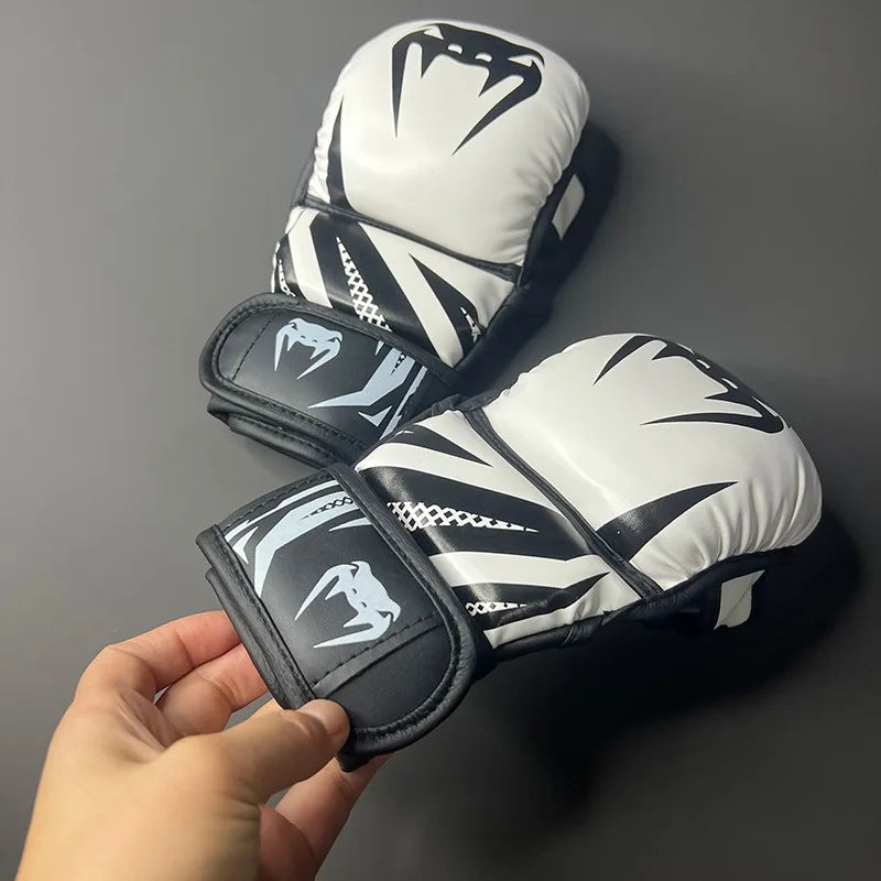 Professional Half-Finger Boxing Gloves for MMA, Muay Thai