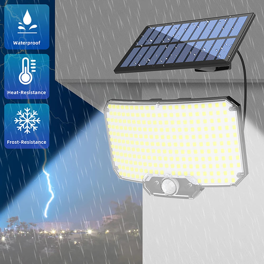 234/348 LED Solar Lights 3 Working Modes Super Bright Motion Sensor Outdoor IP65 Waterproof