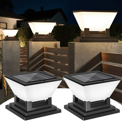 Solar Post Light Auto Dusk to Dawn IP65 Waterproof 3 Color