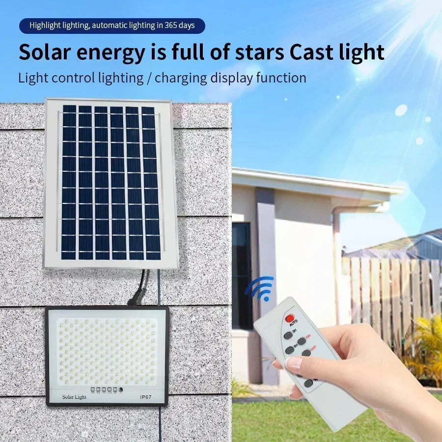500W Solar Lights Indoor/Outdoor  IP67 Waterproof