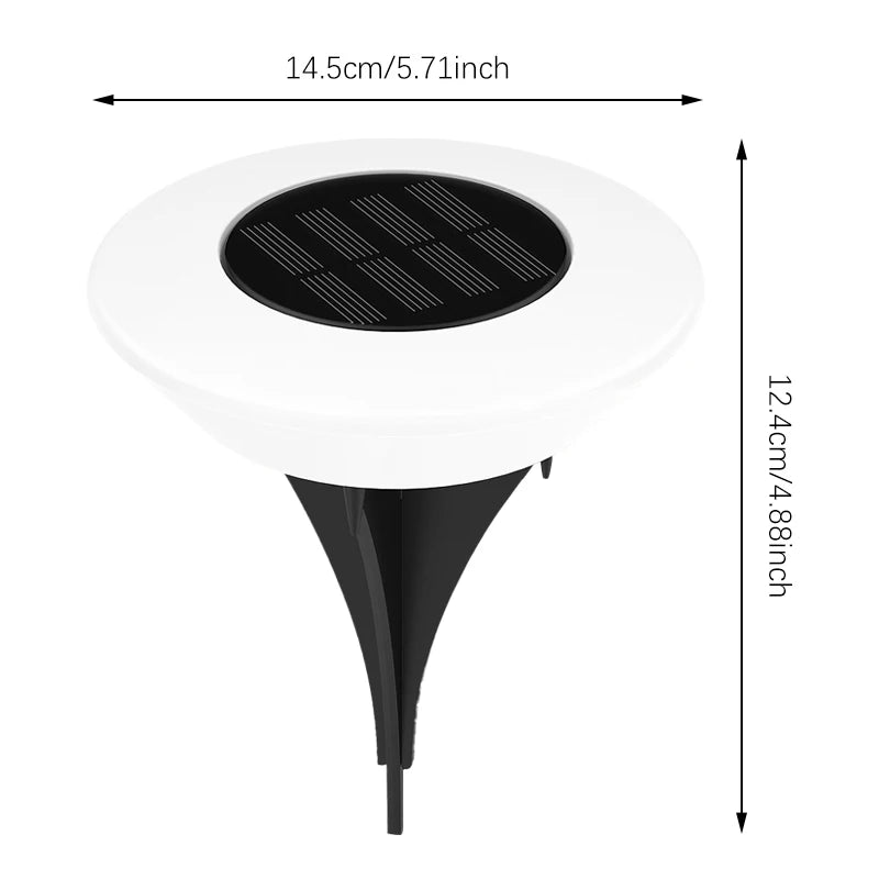 Solar Ground Lights Waterproof for Garden Pathway Yard Deck Camping Decor